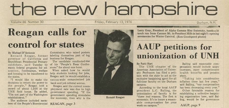 Reagan calls for control for states - TNH article