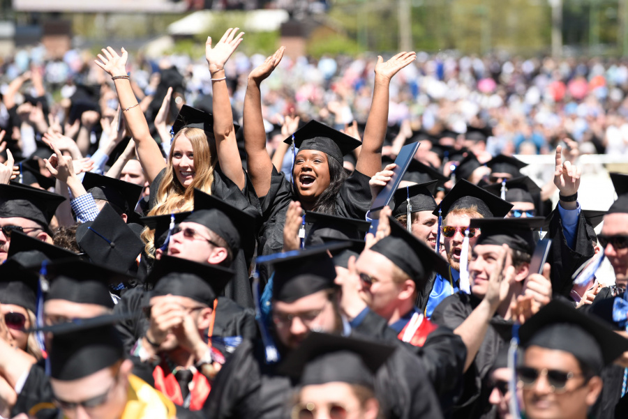 UNH graduates celebrate