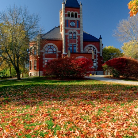 Thompson Hall in Fall