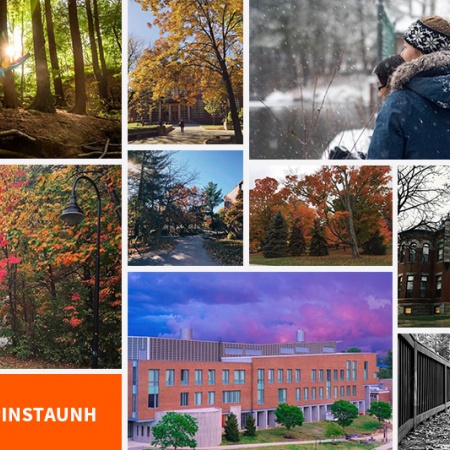 collage of the best photos from #instaunh fall 2017