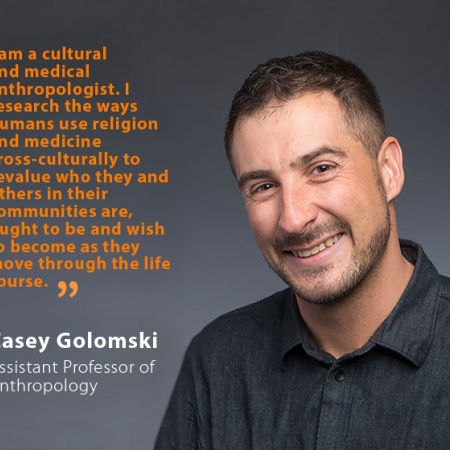 Casey Golomski, UNH Assistant Professor of Anthropology, and quote