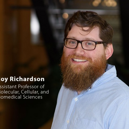 Roy Richardson, UNH Assistant Professor of Molecular, Cellular, and Biomedical Sciences, and quote