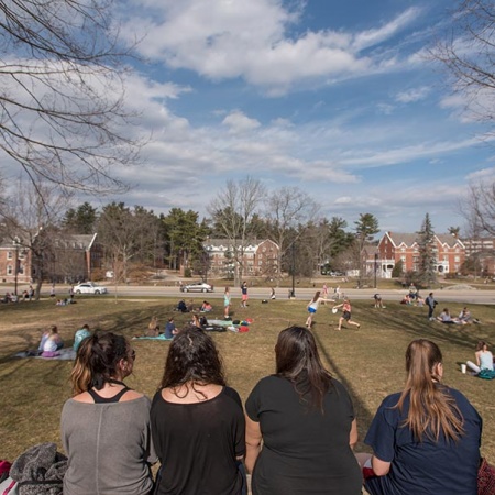 Thompson Hall lawn at UNH