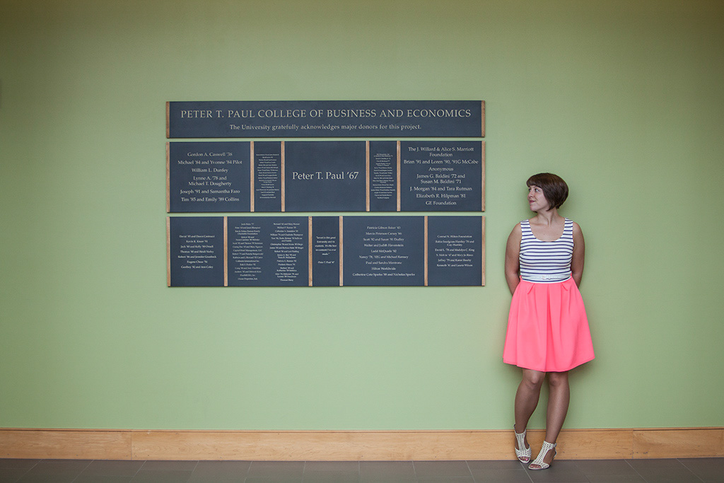 Abby Lamothe in Paul College at UNH