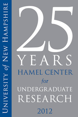 Graphic of 25 years Hamel Center for Underfraduate research 2012
