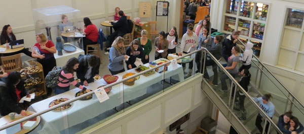 annual cookie break at UNH Library