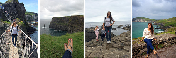 Julianne Shimer in Ireland on a SURF grant from the UNH Hamel Center for Undergraduate Research