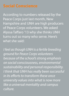 Interview with UNH grad Alyssa Taffaro, now in Peace Corps