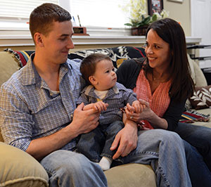 Ryan Pitts '13 and family