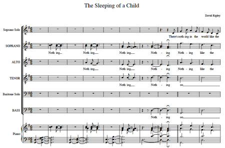 Sleeping of a Child, David Ripley