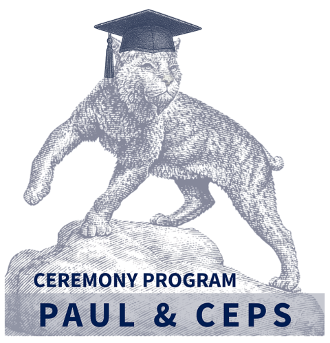 Paul and CEPS Commencement Program