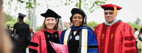 Faculty at Commencement