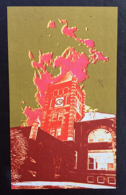 Poster of T-Hall in flames
